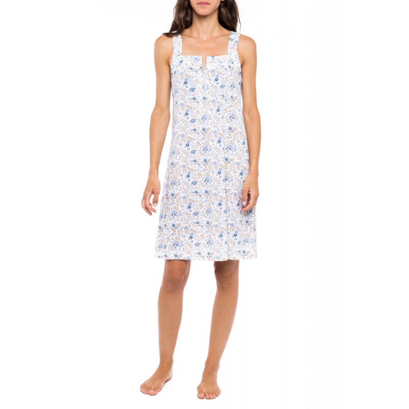 S1154 - Type - NIGHTGOWN BLUE FLOWER- (S1154) S1154 - Type - NIGHTGOWN BLUE FLOWER- (S1154)