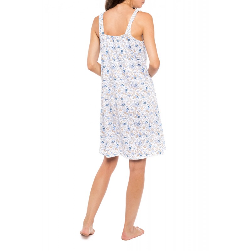 S1154 - Type - NIGHTGOWN BLUE FLOWER- (S1154) S1154 - Type - NIGHTGOWN BLUE FLOWER- (S1154)