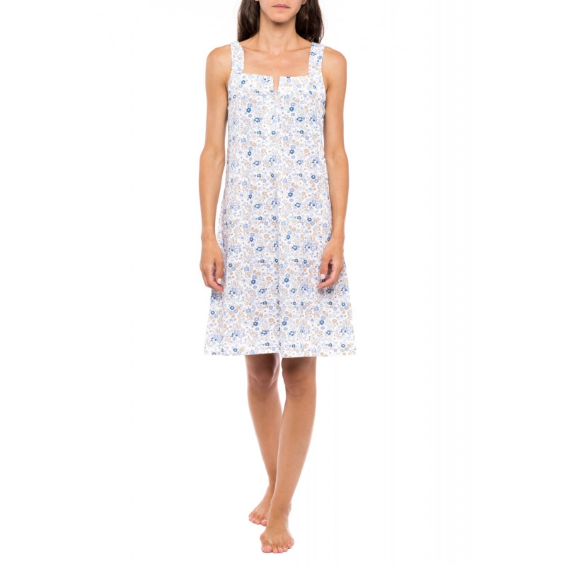 S1154 - Type - NIGHTGOWN BLUE FLOWER- (S1154) S1154 - Type - NIGHTGOWN BLUE FLOWER- (S1154)