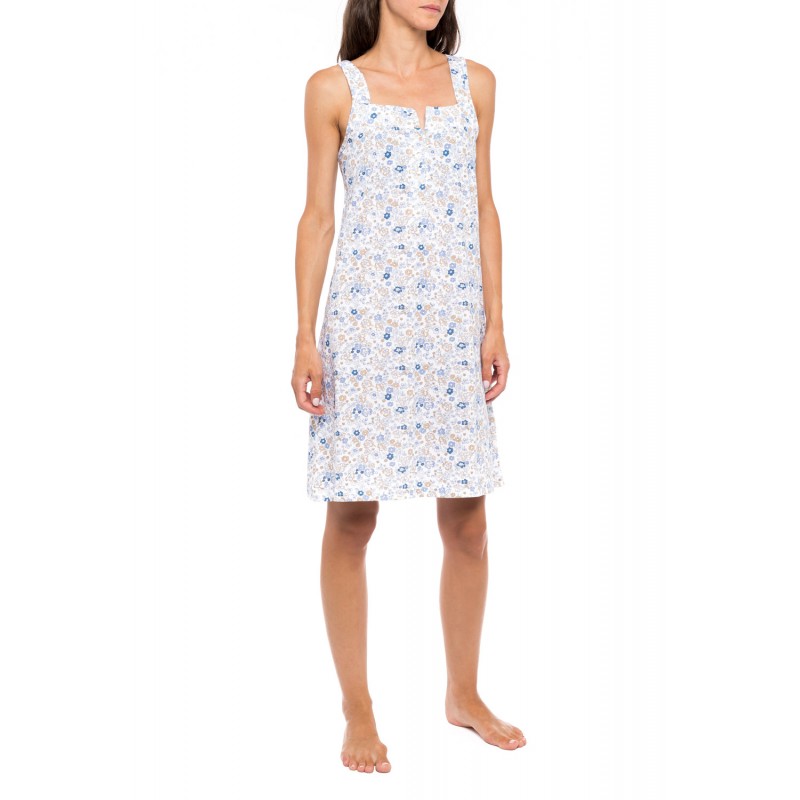 S1154 - Type - NIGHTGOWN BLUE FLOWER- (S1154) S1154 - Type - NIGHTGOWN BLUE FLOWER- (S1154)
