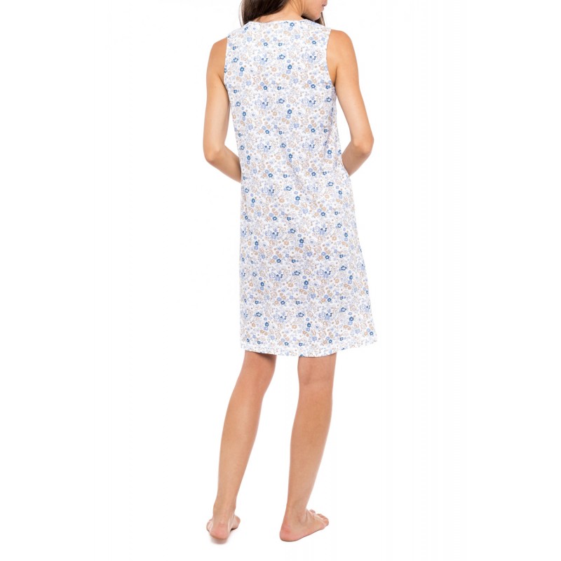 S1158 - Type - NIGHTGOWN BLUE FLOWER- (S1158) S1158 - Type - NIGHTGOWN BLUE FLOWER- (S1158)