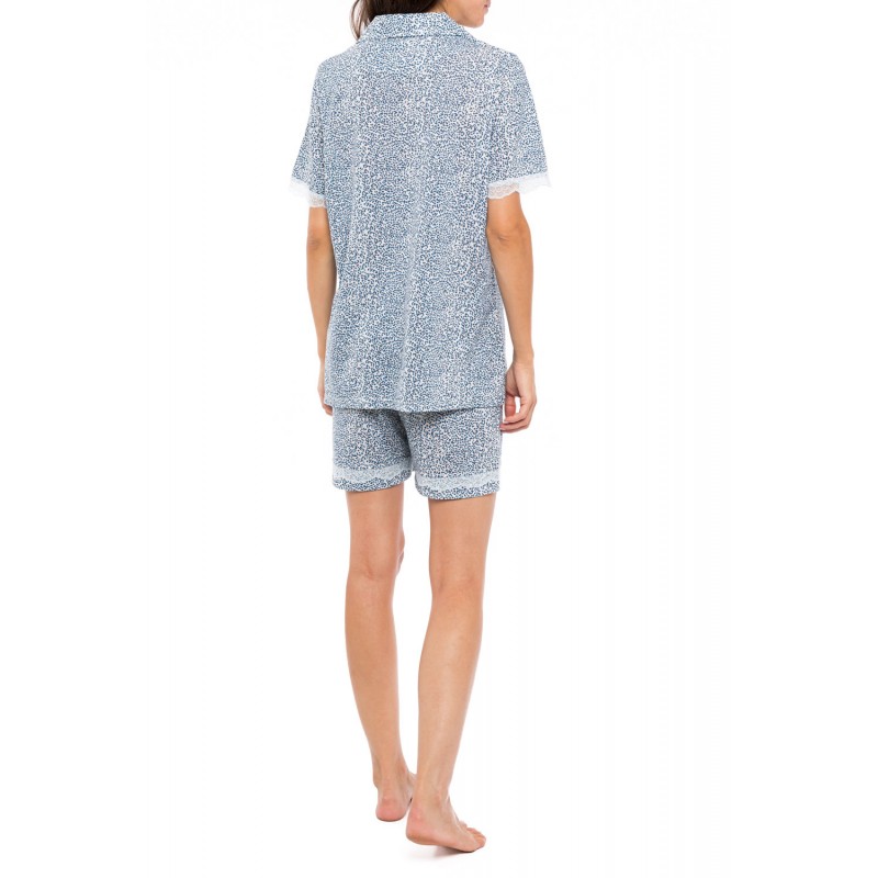 S1178 - Type - PYJAMA SHORTS BLUE LEO- (S1178)