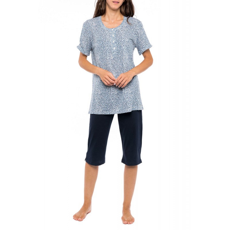 S1183 - Type - PYJAMA CAPRI BLUE LEO- (S1183)