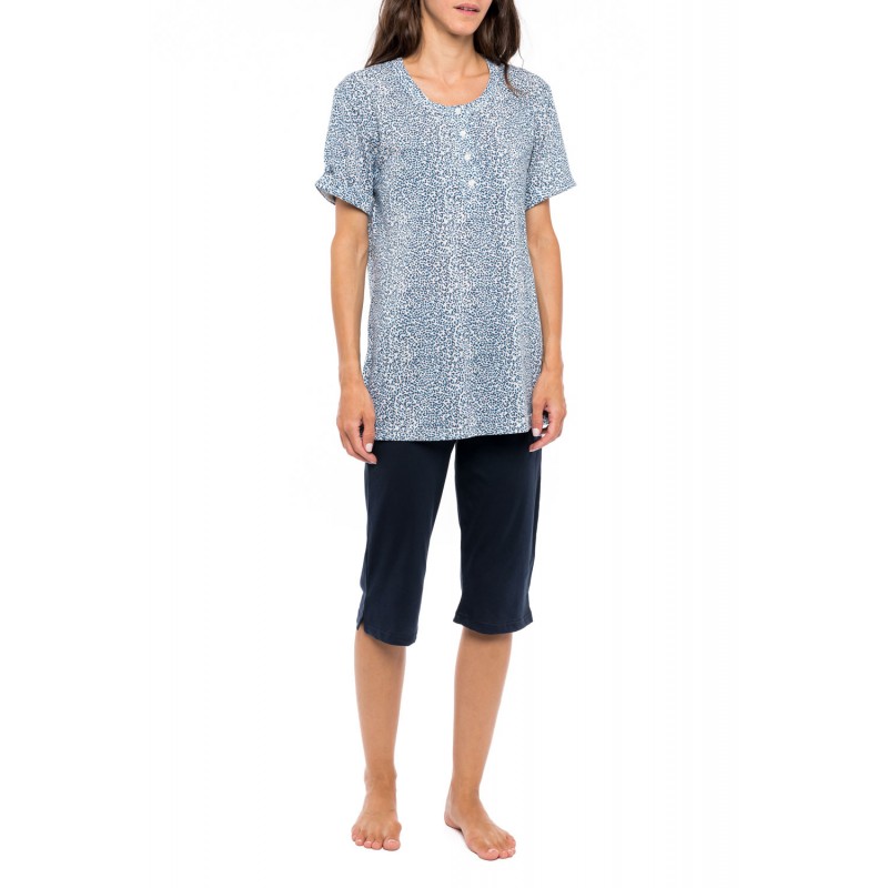 S1183 - Type - PYJAMA CAPRI BLUE LEO- (S1183)