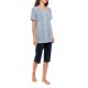 S1183 - Type - PYJAMA CAPRI BLUE LEO- (S1183) S1183 - Type - PYJAMA CAPRI BLUE LEO- (S1183)