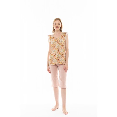 S1205 - Type - PYJAMA CAPRI PAL FLOWER- (S1205)