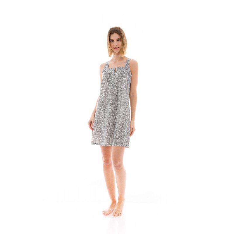 S1222 - Type - NIGHTGOWN AQUA FLOWER- (S1222) S1222 - Type - NIGHTGOWN AQUA FLOWER- (S1222)