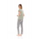S1225 - Type - PYJAMA LONG PANTS AQUA FLOWER- (S1225)