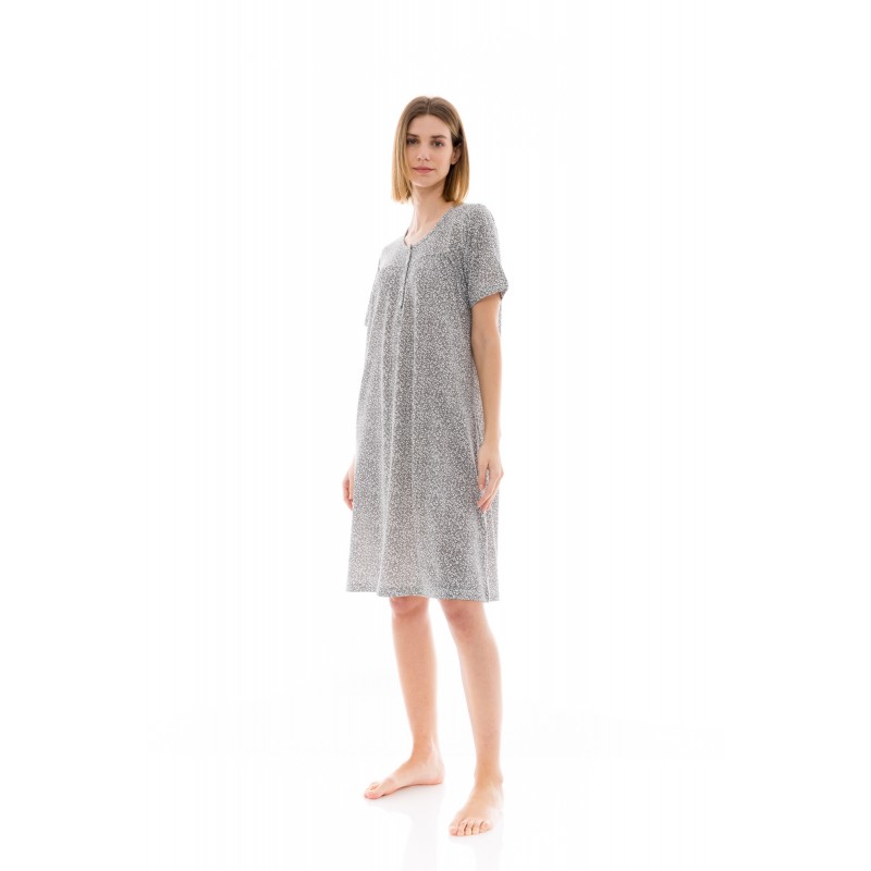 S1228 - Type - NIGHTGOWN CLASSIC AQUA FLOWER- (S1228) S1228 - Type - NIGHTGOWN CLASSIC AQUA FLOWER- (S1228)