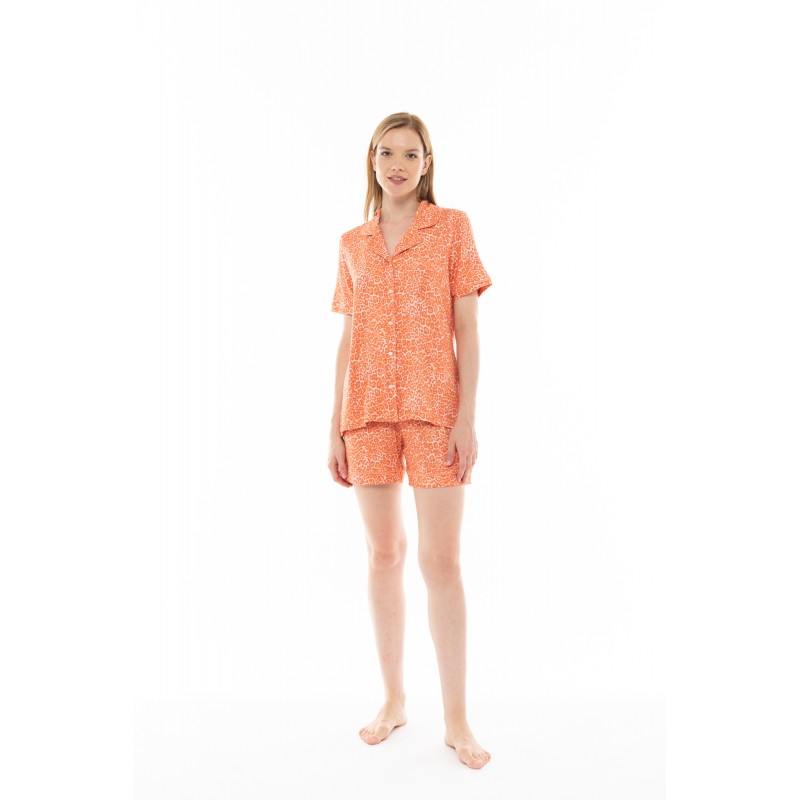 S1232 - Type - PYJAMA SHORTS ORANGE LEO- (S1232) S1232 - Type - PYJAMA SHORTS ORANGE LEO- (S1232)