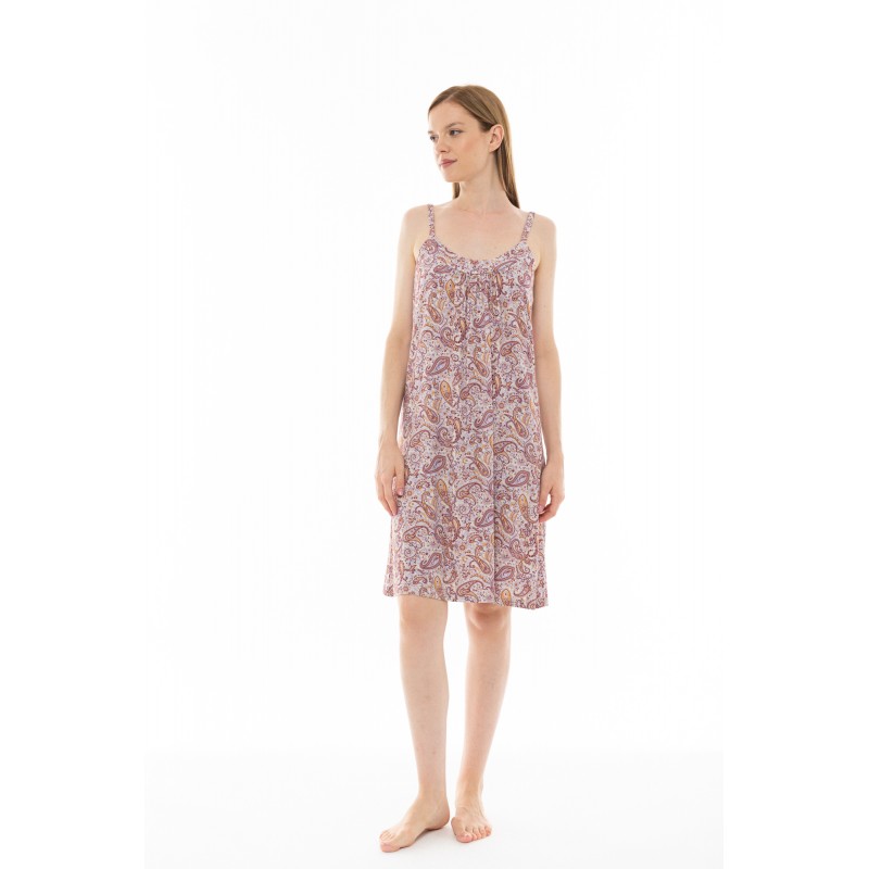S1240 - Type - NIGHTGOWN VIOLETE PAISLEY- (S1240)