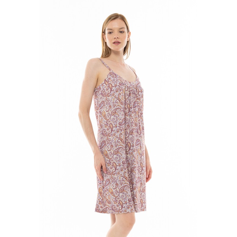 S1240 - Type - NIGHTGOWN VIOLETE PAISLEY- (S1240)