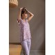 S1243 - Type - PYJAMA CAPRI VIOLETE PAISLEY- (S1243)