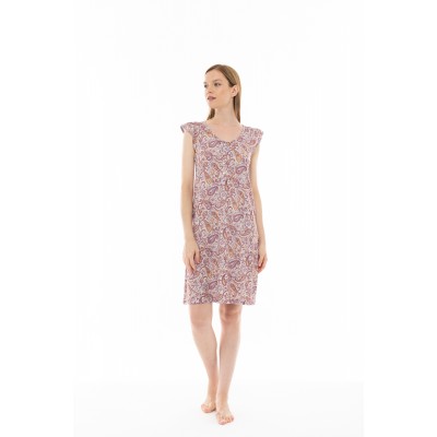 S1245 - Type - NIGHTGOWN VIOLETE PAISLEY- (S1245)