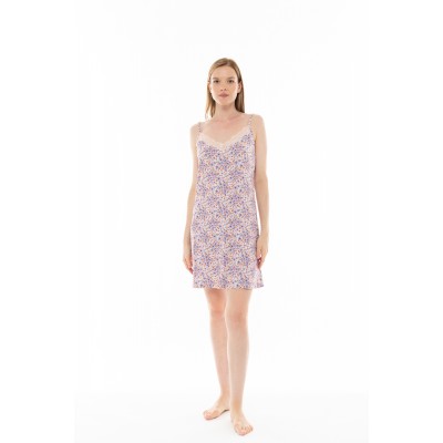 S1248 - Type - NIGHTGOWN VIOLETE FLOWER- (S1248)