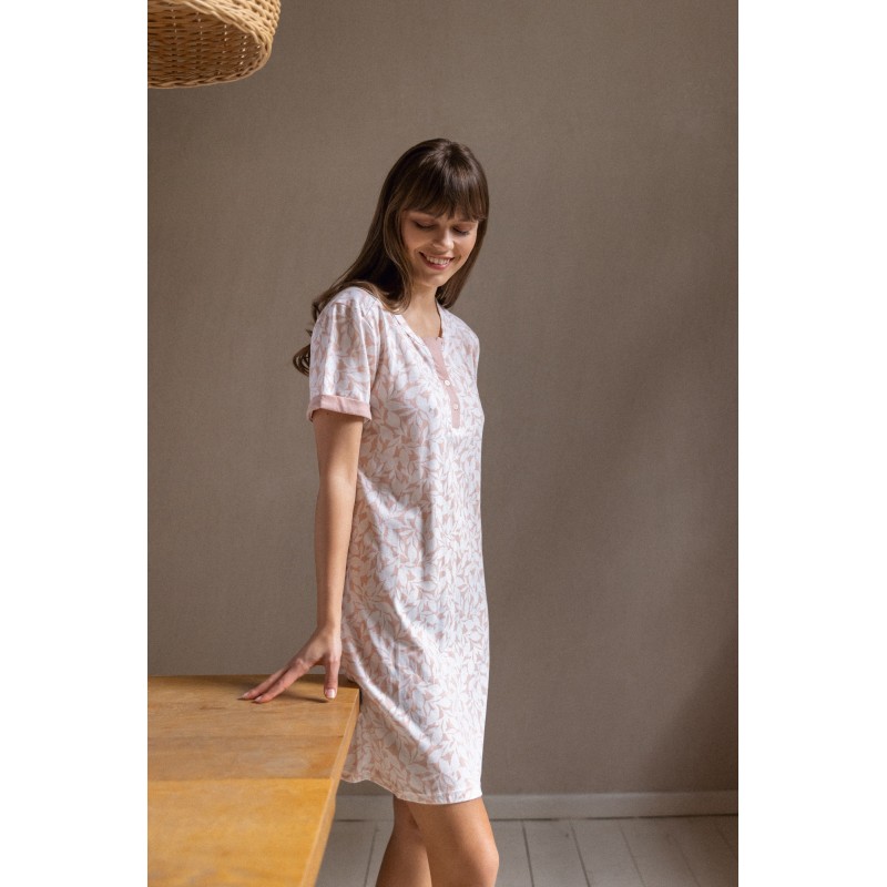 S1262 - Type - NIGHTGOWN PINK FLOWER- (S1262)