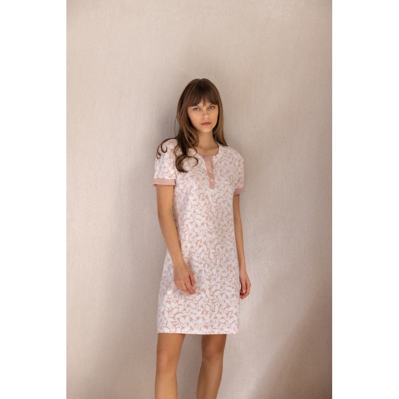 S1262 - Type - NIGHTGOWN PINK FLOWER- (S1262)