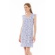 S1296 - Type - NIGHTGOWN BLUE FLOWER STRIPE- (S1296)