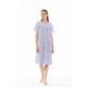 S1297 - Type - NIGHTGOWN CLASSIC BLUE FLOWER STRIPE- (S1297) S1297 - Type - NIGHTGOWN CLASSIC BLUE FLOWER STRIPE- (S1297)