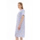 S1297 - Type - NIGHTGOWN CLASSIC BLUE FLOWER STRIPE- (S1297) S1297 - Type - NIGHTGOWN CLASSIC BLUE FLOWER STRIPE- (S1297)
