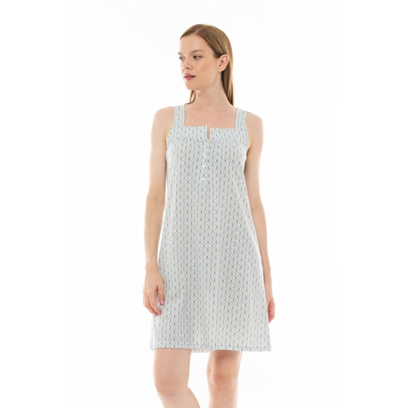 S1309 - Type - NIGHTGOWN AQUA GEO- (S1309) S1309 - Type - NIGHTGOWN AQUA GEO- (S1309)