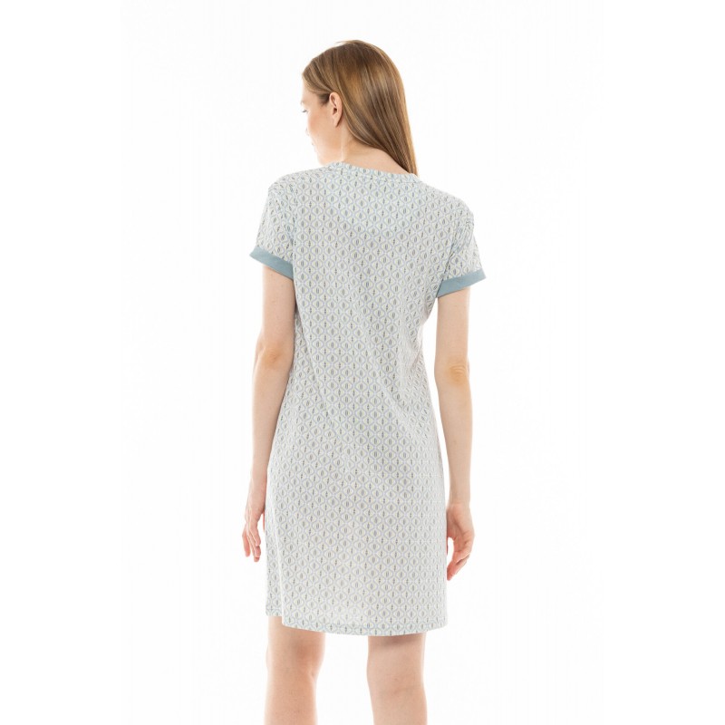 S1313 - Type - NIGHTGOWN AQUA GEO- (S1313) S1313 - Type - NIGHTGOWN AQUA GEO- (S1313)