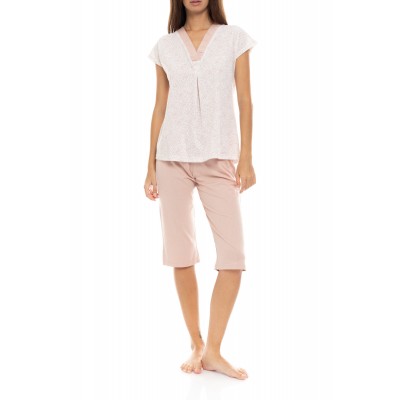 S1320 - Type - PYJAMA CAPRI V ROMANTIC FLOWER- (S1320)