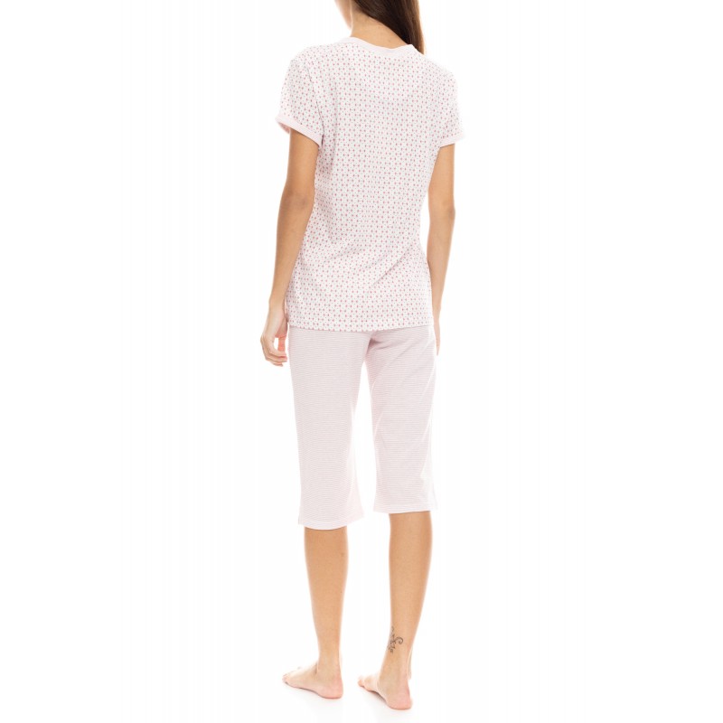 S1334 - Type - PYJAMA CAPRI PINK GEO- (S1334)