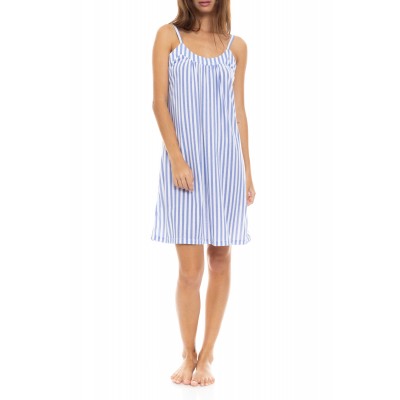 S1340 - Type - NIGHTGOWN SOFT BLUE STRIPE- (S1340)