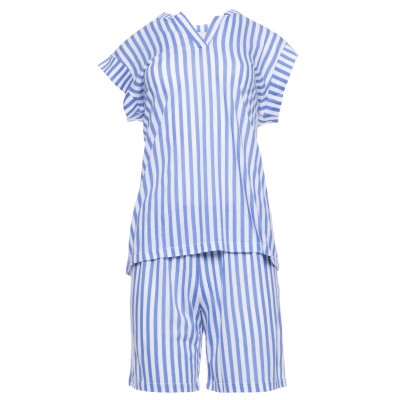 S1342 - Type - PYJAMA SHORTS SOFT BLUE STRIPE- (S1342)