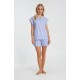 S1342 - Type - PYJAMA SHORTS SOFT BLUE STRIPE- (S1342)