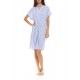S1345 - Type - NIGHTGOWN SOFT BLUE STRIPE- (S1345)