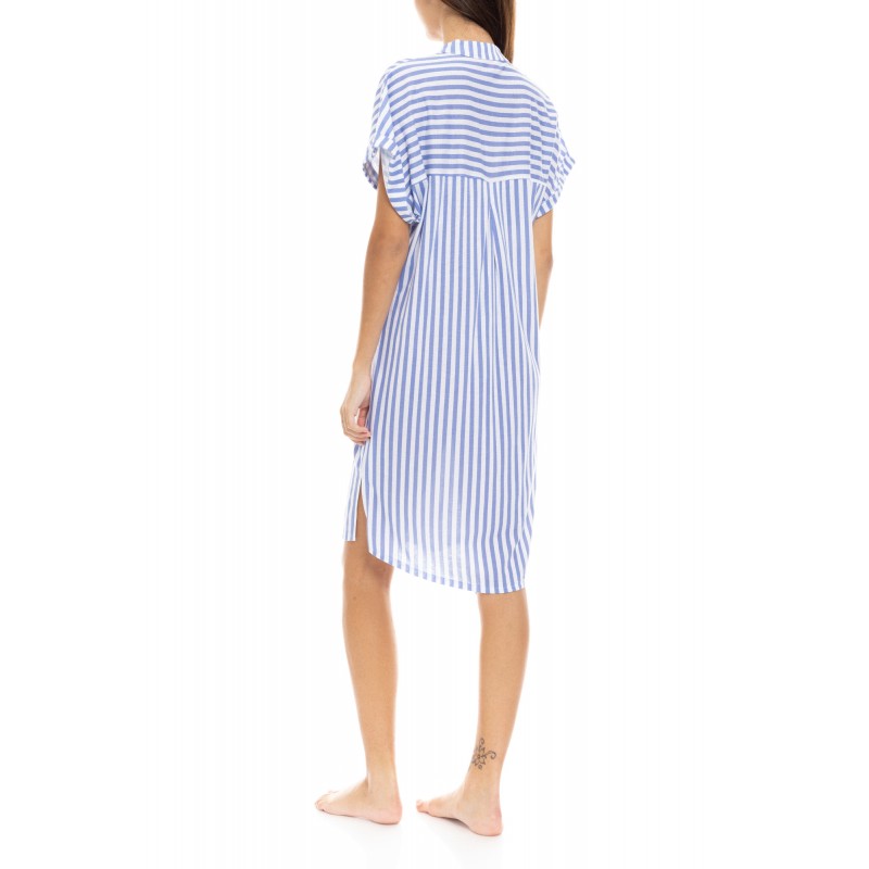S1345 - Type - NIGHTGOWN SOFT BLUE STRIPE- (S1345)