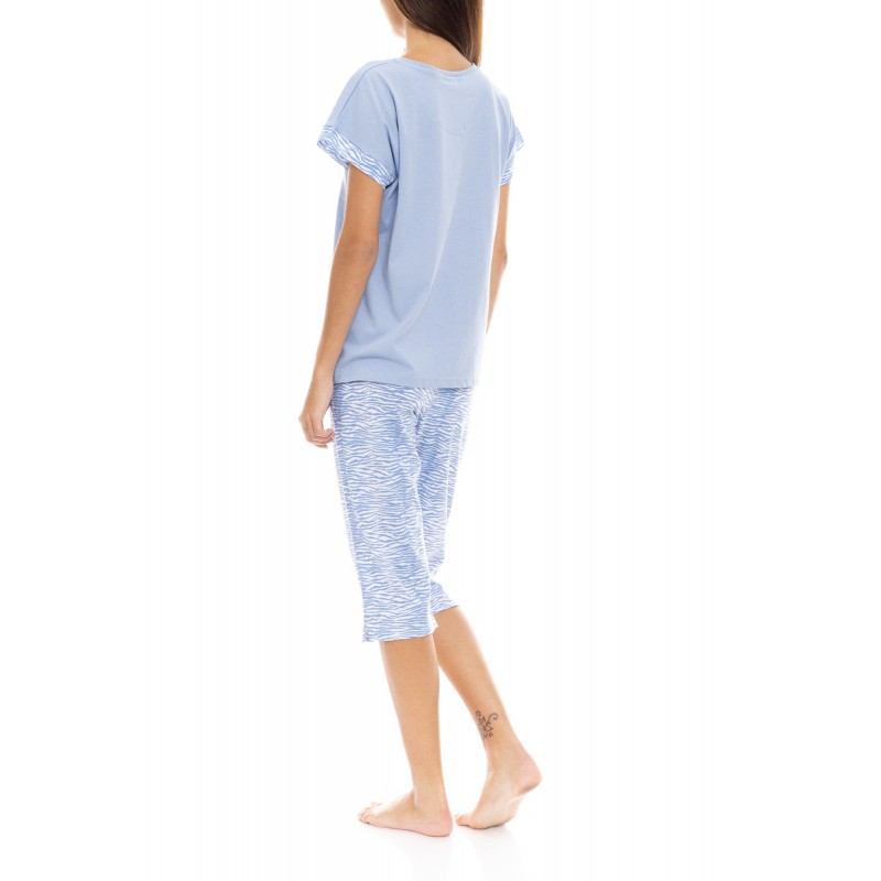 S1350 - Type - PYJAMA CAPRI BLUE LEO- (S1350)