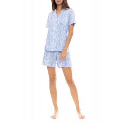 S1352 - Type - PYJAMA SHORTS BLUE LEO- (S1352)