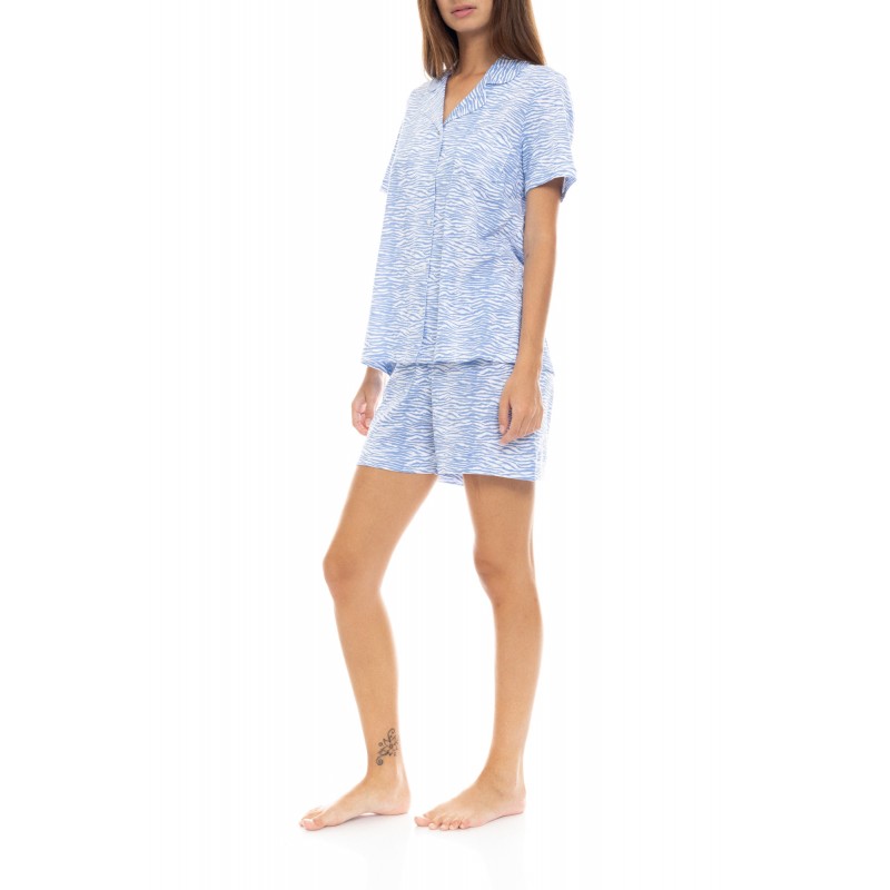 S1352 - Type - PYJAMA SHORTS BLUE LEO- (S1352) S1352 - Type - PYJAMA SHORTS BLUE LEO- (S1352)