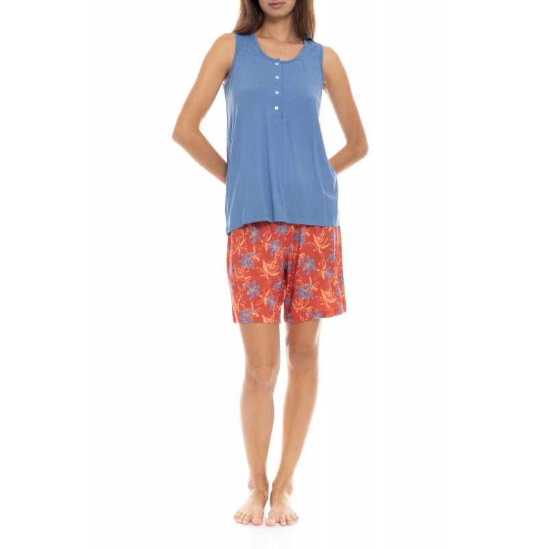 S1402 - Type - PYJAMA SHORTS BLOOMING FLOWER- (S1402) S1402 - Type - PYJAMA SHORTS BLOOMING FLOWER- (S1402)