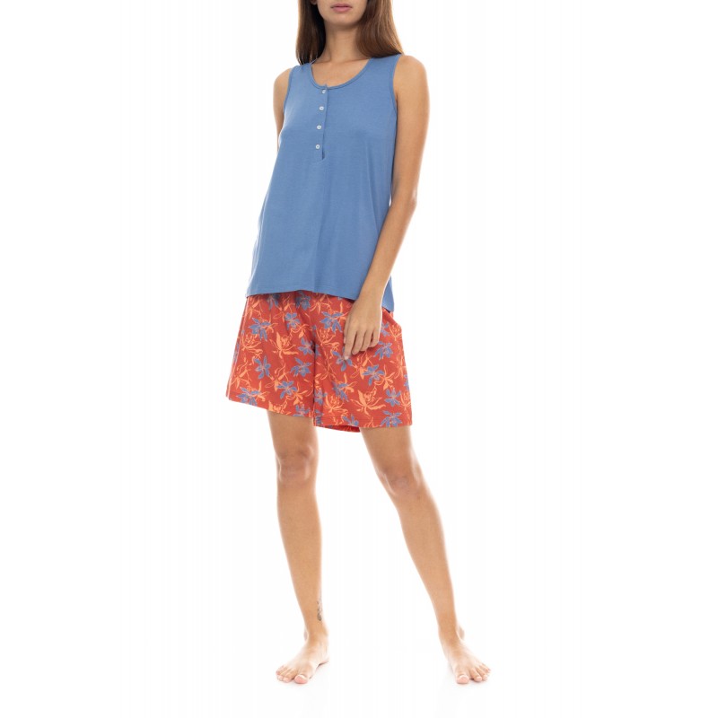 S1402 - Type - PYJAMA SHORTS BLOOMING FLOWER- (S1402) S1402 - Type - PYJAMA SHORTS BLOOMING FLOWER- (S1402)