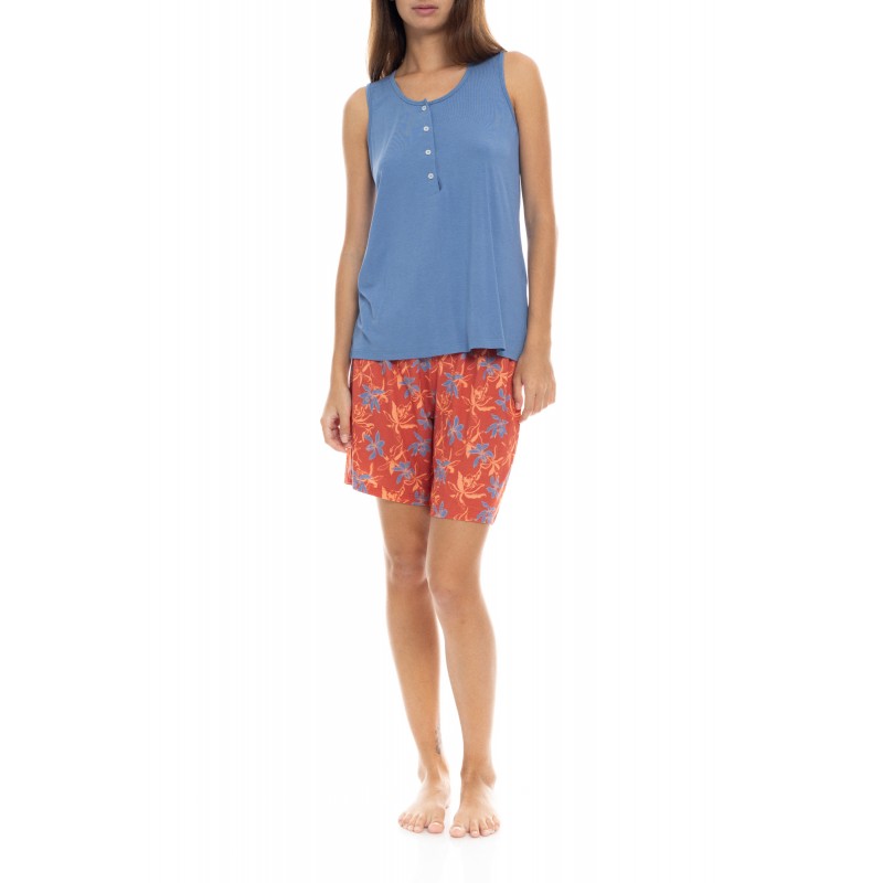 S1402 - Type - PYJAMA SHORTS BLOOMING FLOWER- (S1402) S1402 - Type - PYJAMA SHORTS BLOOMING FLOWER- (S1402)