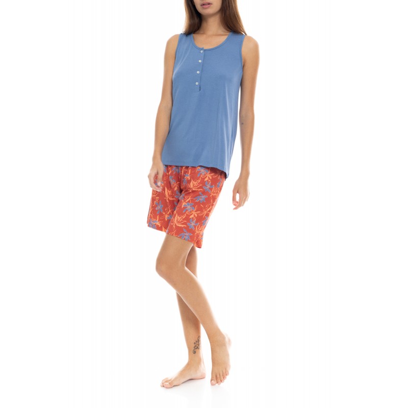 S1402 - Type - PYJAMA SHORTS BLOOMING FLOWER- (S1402) S1402 - Type - PYJAMA SHORTS BLOOMING FLOWER- (S1402)