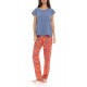 S1404 - Type - PYJAMA LONG PANTS BLOOMING FLOWER- (S1404)