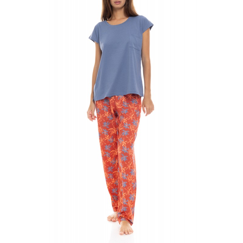 S1404 - Type - PYJAMA LONG PANTS BLOOMING FLOWER- (S1404) S1404 - Type - PYJAMA LONG PANTS BLOOMING FLOWER- (S1404)