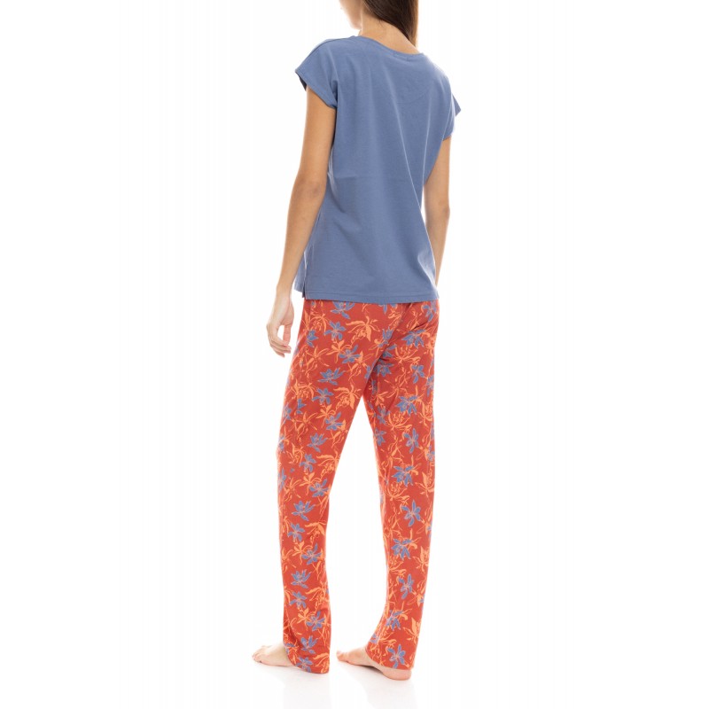 S1404 - Type - PYJAMA LONG PANTS BLOOMING FLOWER- (S1404) S1404 - Type - PYJAMA LONG PANTS BLOOMING FLOWER- (S1404)