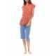 S1406 - Type - PYJAMA CAPRI PANTS BLOOMING FLOWER- (S1406) S1406 - Type - PYJAMA CAPRI PANTS BLOOMING FLOWER- (S1406)