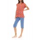 S1406 - Type - PYJAMA CAPRI PANTS BLOOMING FLOWER- (S1406) S1406 - Type - PYJAMA CAPRI PANTS BLOOMING FLOWER- (S1406)
