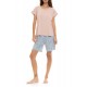 S1411 - Type - PYJAMA SHORTS BLUE FLOWER- (S1411)