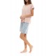 S1411 - Type - PYJAMA SHORTS BLUE FLOWER- (S1411) S1411 - Type - PYJAMA SHORTS BLUE FLOWER- (S1411)