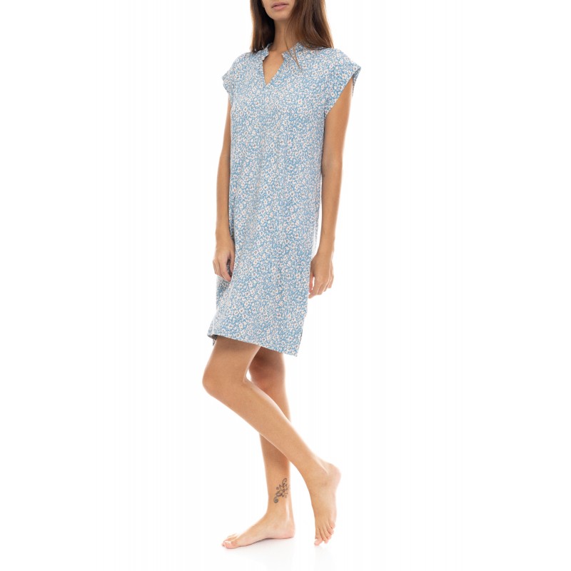S1416 - Type - NIGHTGOWN BLUE FLOWER- (S1416) S1416 - Type - NIGHTGOWN BLUE FLOWER- (S1416)