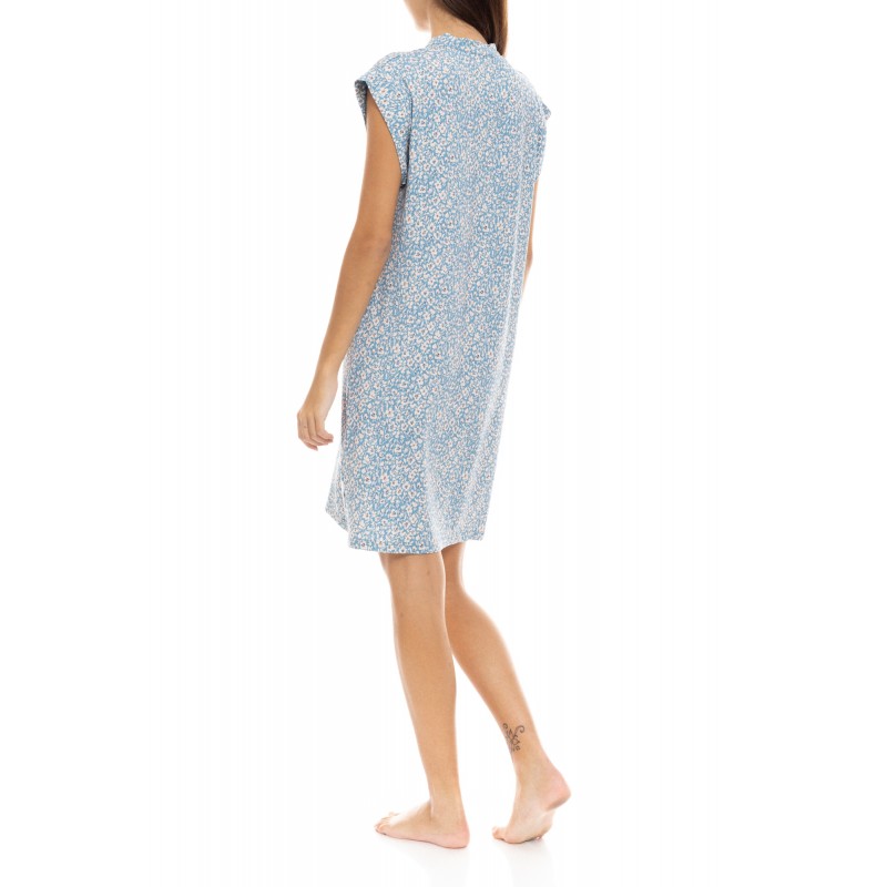 S1416 - Type - NIGHTGOWN BLUE FLOWER- (S1416) S1416 - Type - NIGHTGOWN BLUE FLOWER- (S1416)