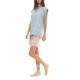 S1417 - Type - PYJAMA SHORTS BLUE FLOWER- (S1417) S1417 - Type - PYJAMA SHORTS BLUE FLOWER- (S1417)